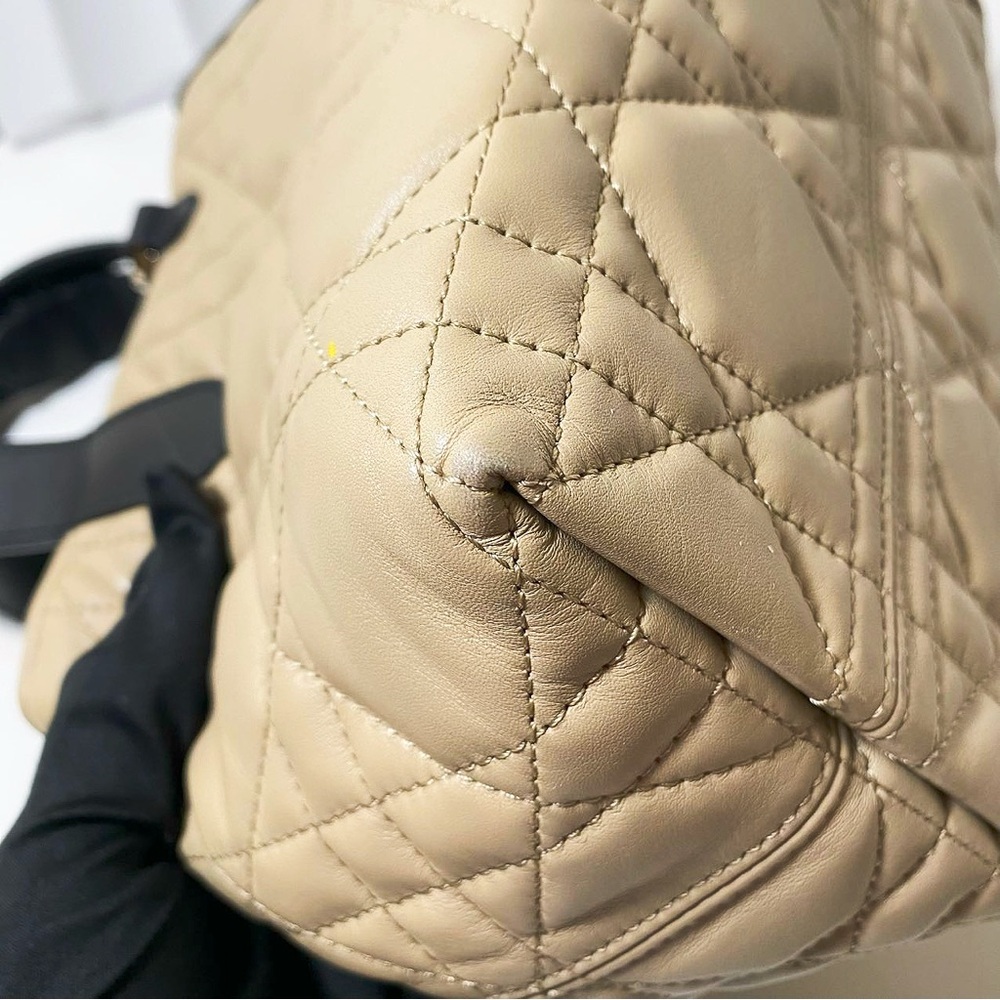 Dior Toujours Cannage Quilted Leather Tote Bag Beige & Black - Picture 11 of 14